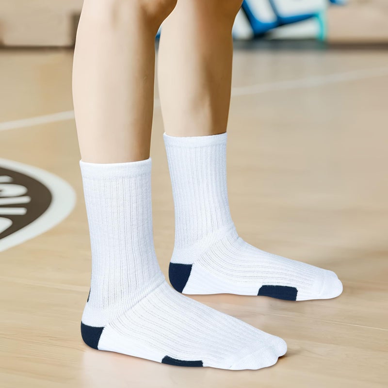 JHM Kids Athletic Sport Crew Socks for Baseball Soccer Basketball Running For Ages 4 to 16 - Image 3
